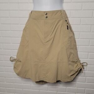 Koppen Mini Skirt Sz 10 Rip-Stop Nylon Khaki Utility Casual Gorpcore
